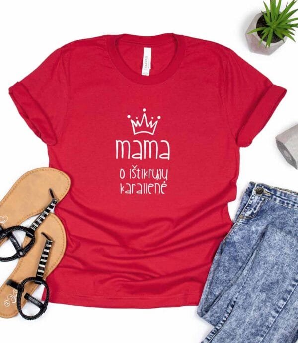 Marškinėliai mama karalienė - Image 3