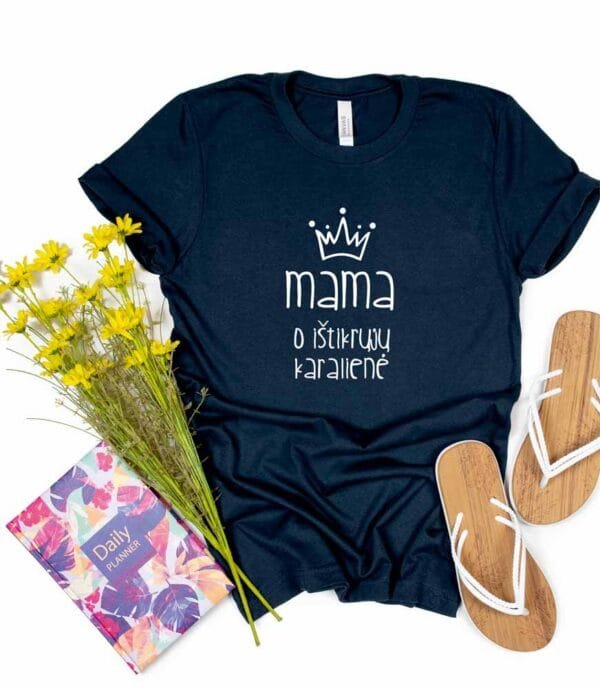 Marškinėliai mama karalienė - Image 4
