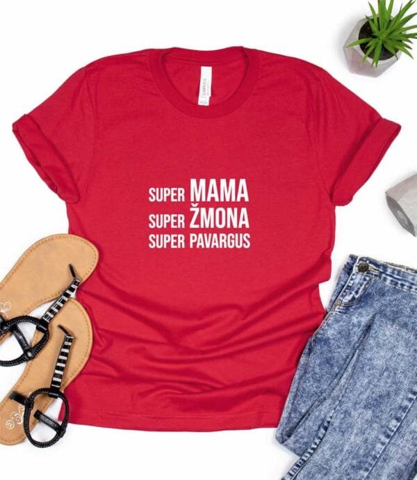 Marškinėliai super mama - Image 2