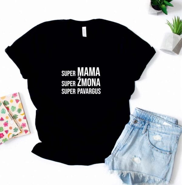 Marškinėliai super mama - Image 4