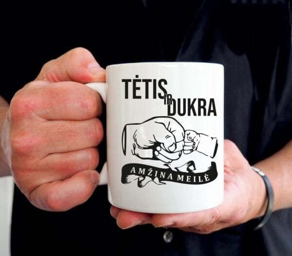 Puodelis Tėtis ir dukra