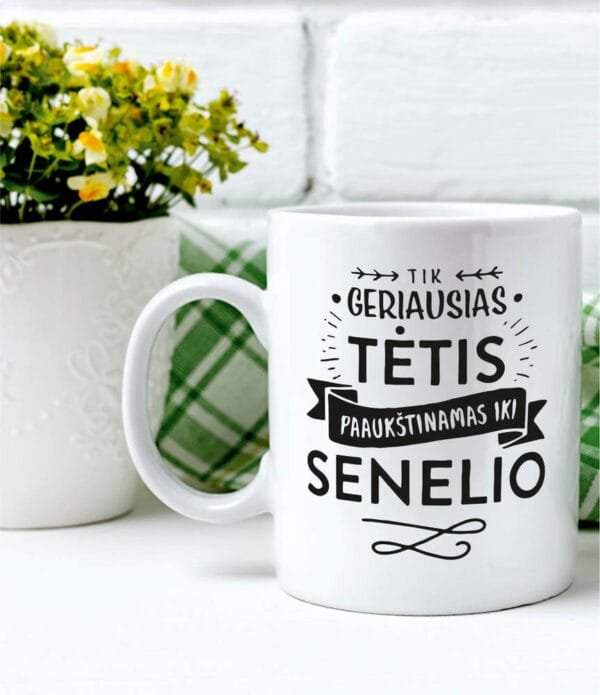 Puodelis "Tėtis paaukštinamas iki senelio"