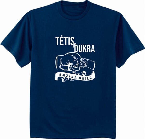 Marškinėliai Tėtis ir dukra meilė amžina - Image 3