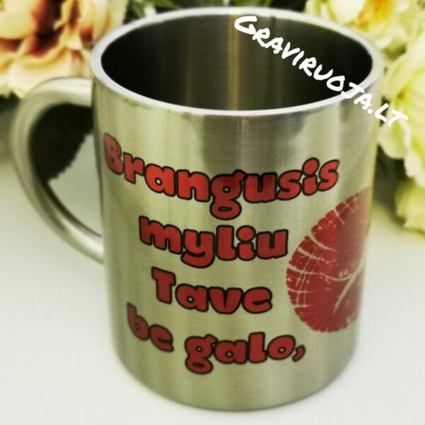 Termo puodelis "Myliu be galo"