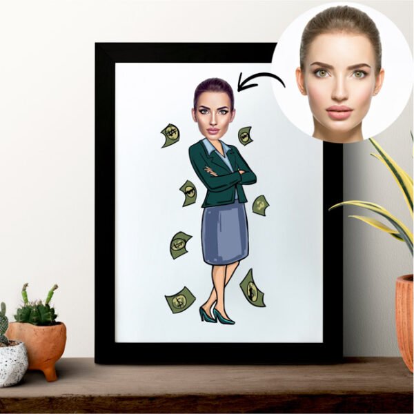 Boso / Bosės karikatūra rėmelyje - Image 3
